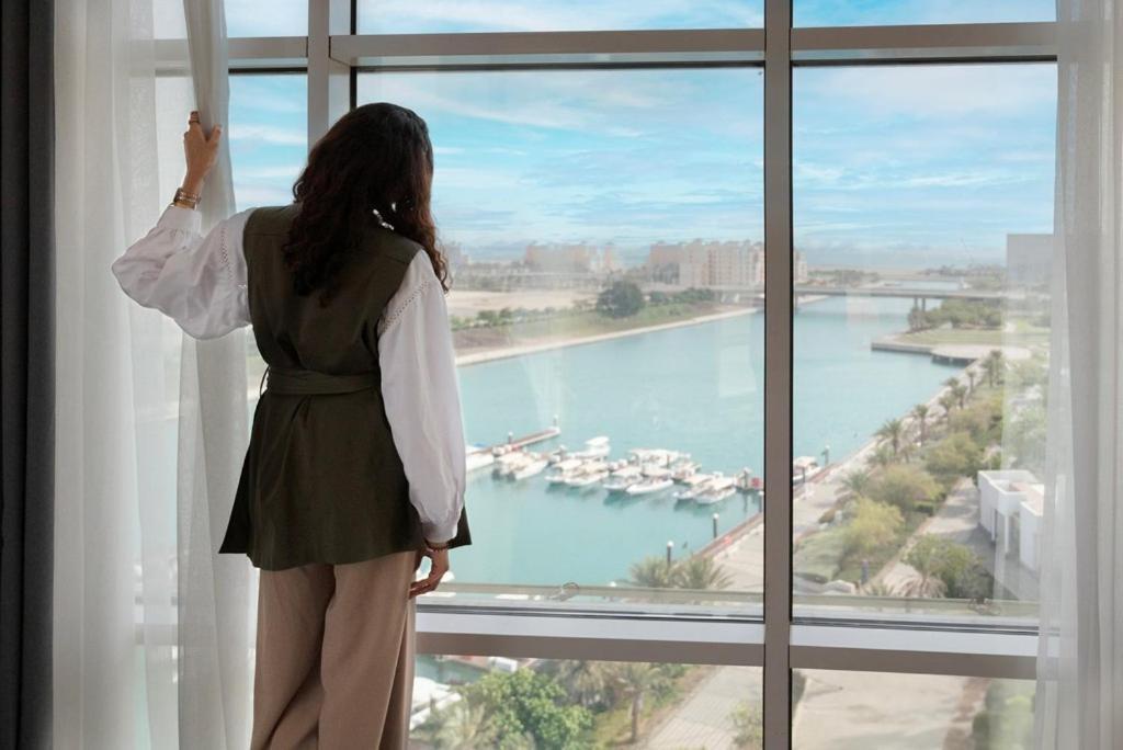 Bay La Sun Hotel And Marina - Emaar King Abdullah Economic City Eksteriør bilde View of the Marina from a suite